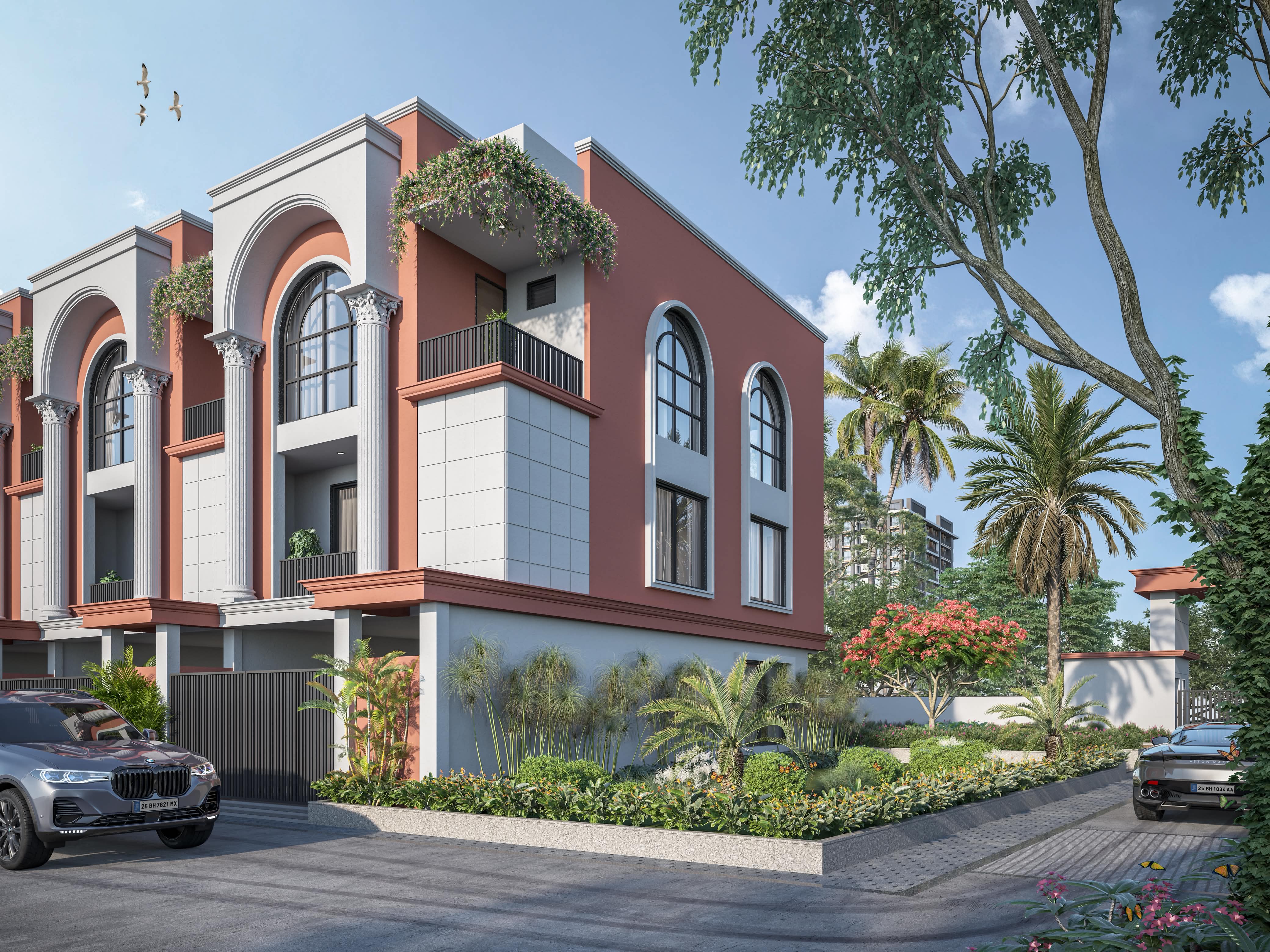 Sarthi Bungalows gated community exterior Ankleshwar