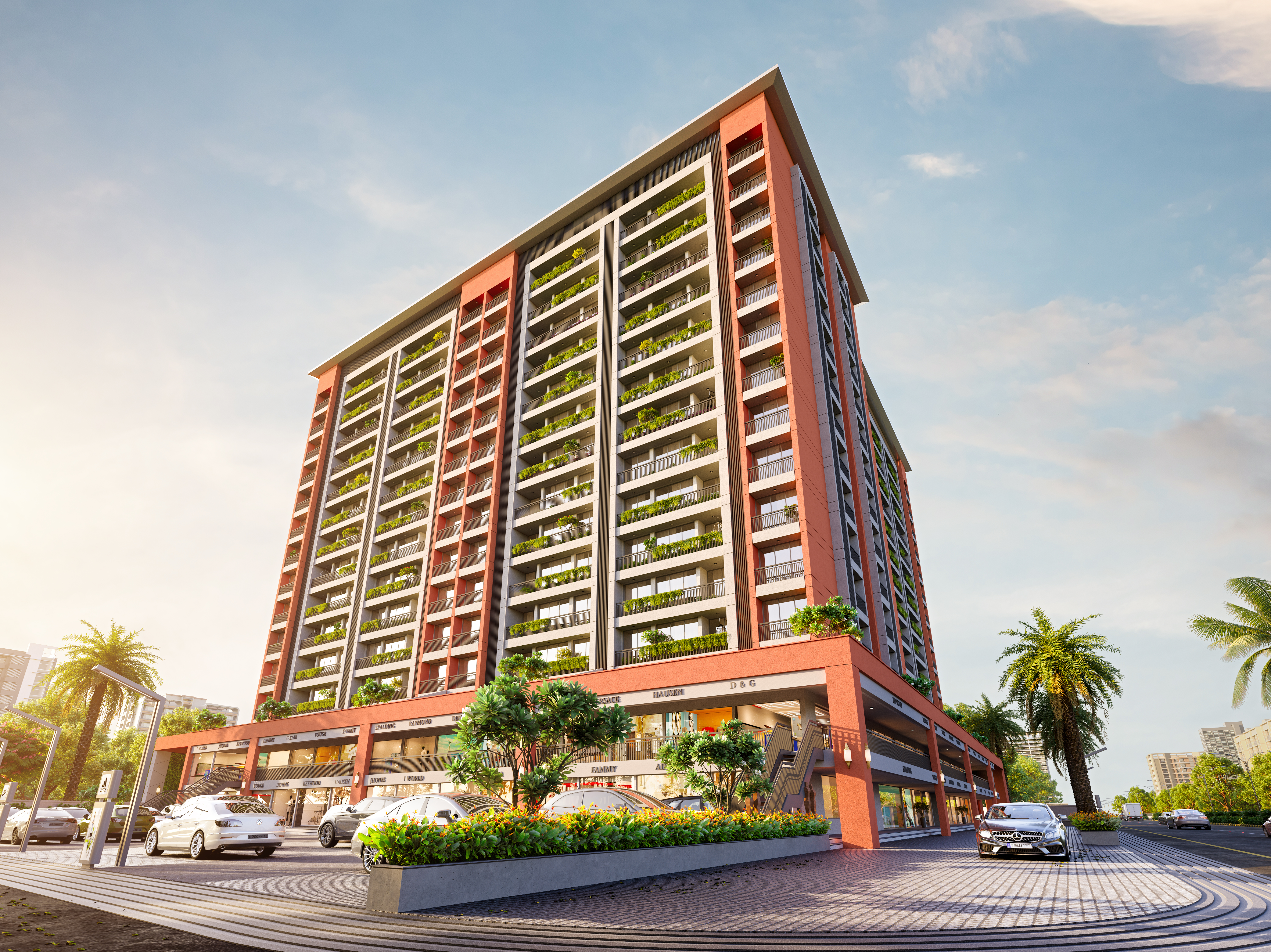 Sarthi Heights 14-storey luxury residential tower Ankleshwar